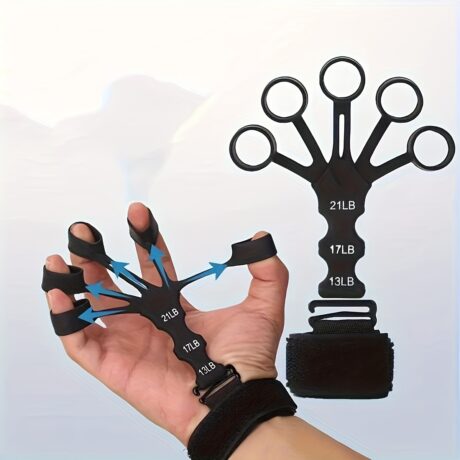 1pc Finger Exercise Band, Grip Strength Trainer, For Hand Rehabilitation, Fingers Stretching, Resistance Training