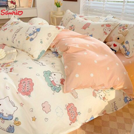 4pcs Cozy Dream Bedding Set - Ultra-Soft Polyester Fabric, Vibrant Active Print, Machine Washable, College Style Design for a Comfortable Sleeping Experience