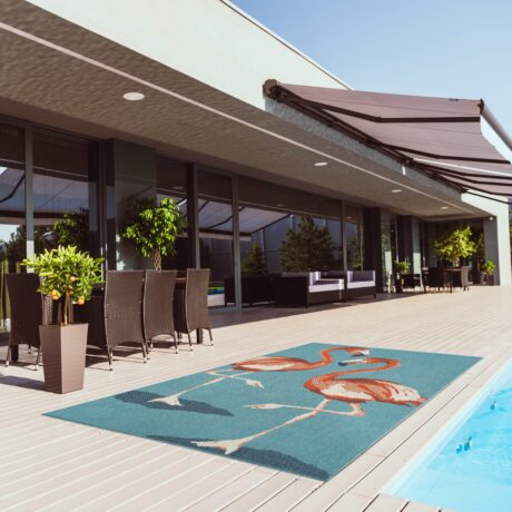 36 * 21 Inch Rectangular Carpet, Suitable For Indoor And Outdoor Use In The Living Room, Pet Friendly, Tropical Style Flamingo Exquisite Texture Pattern, Luxurious Anti Slip Durable Soft Carpet