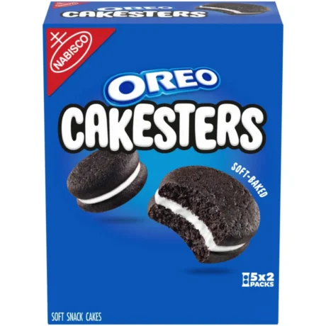 OREO Cakesters Soft Snack Cakes, 5 – 2.02 oz Snack Packs